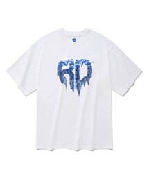 20番手ハートボール半袖Tシャツホワイト