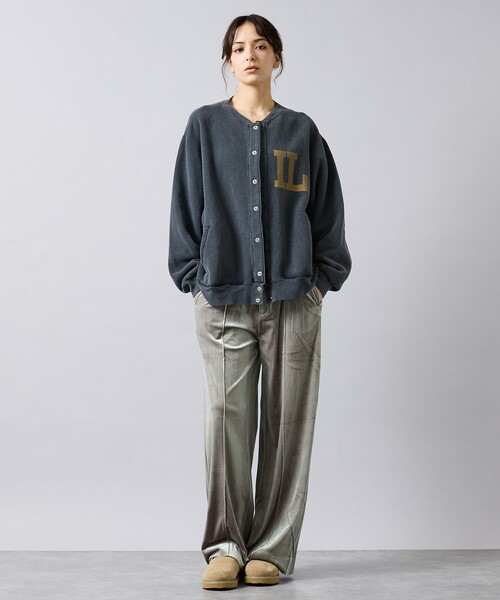 Rouge vif la cle（ルージュヴィフラクレ）の「【Keena/キーナ】ベロアセンタープレスパンツ/ベロア/センタープレス/お出かけ【WEB限定】（その他パンツ・レディース・ブラック/グレー・S/M）」の6枚目の写真