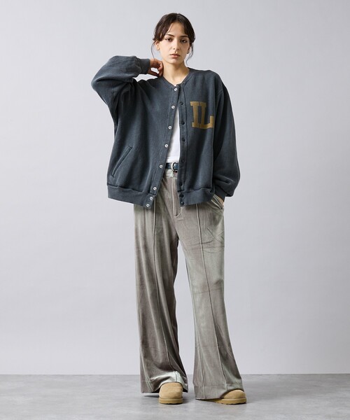 Rouge vif la cle（ルージュヴィフラクレ）の「【Keena/キーナ】ベロアセンタープレスパンツ/ベロア/センタープレス/お出かけ【WEB限定】（その他パンツ・レディース・ブラック/グレー・S/M）」の7枚目の写真