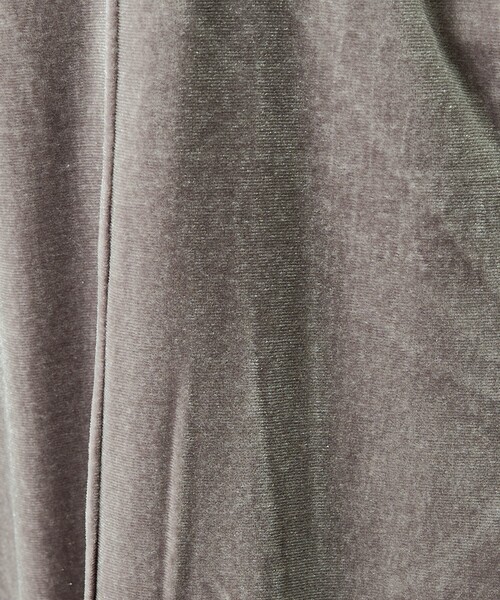 Rouge vif la cle（ルージュヴィフラクレ）の「【Keena/キーナ】ベロアセンタープレスパンツ/ベロア/センタープレス/お出かけ【WEB限定】（その他パンツ・レディース・ブラック/グレー・S/M）」の8枚目の写真