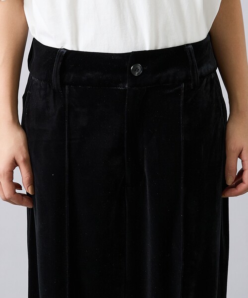 Rouge vif la cle（ルージュヴィフラクレ）の「【Keena/キーナ】ベロアセンタープレスパンツ/ベロア/センタープレス/お出かけ【WEB限定】（その他パンツ・レディース・ブラック/グレー・S/M）」の16枚目の写真