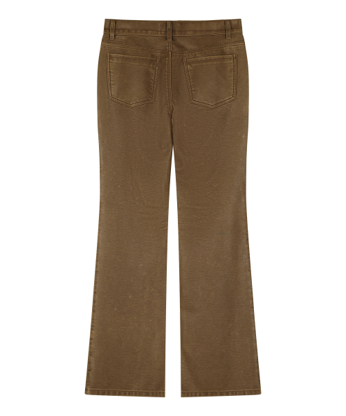 SUNDAY FRUIT MARKET(サンデーフルーツマーケット)の「W) VINTAGE LEATHER FLARE PANT BROWN(その他パンツ・レディース・その他・MEDIUM/SMALL)」の2枚目の写真