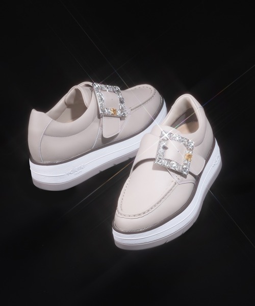 ＋diana ストラップ付きスニーカー Premiumline】 モンクストラップスニーカー（スニーカー）｜+diana