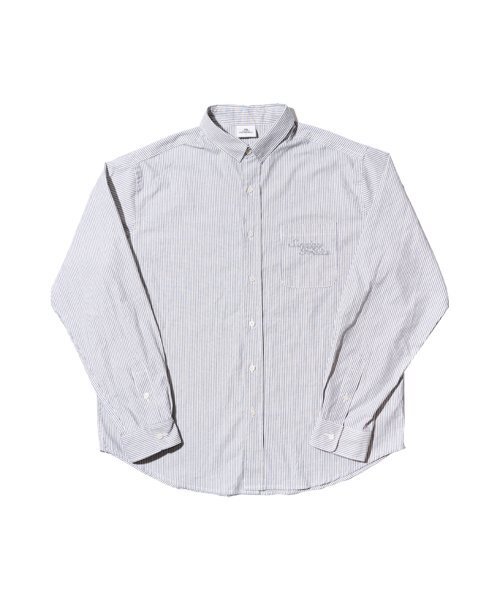 SUNDAY FRUIT MARKET(サンデーフルーツマーケット)の「SUNDAY STRIPE SHIRT NAVY(シャツ/ブラウス・メンズ・その他・MEDIUM/LARGE)」の2枚目の写真