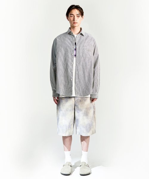 SUNDAY FRUIT MARKET(サンデーフルーツマーケット)の「SUNDAY STRIPE SHIRT NAVY(シャツ/ブラウス・メンズ・その他・MEDIUM/LARGE)」の5枚目の写真