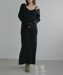 N WITH. | キャミレイヤードニットワンピース(ワンピース)