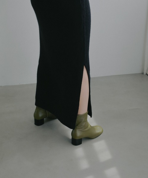 N WITH.(エヌウィズ)の「キャミレイヤードニットワンピース(ワンピース・レディース・ブラック/グレー・FREE)」の4枚目の写真