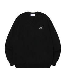 MUCENT ノアールナグランVネックニット　ムセント　セーター　アウター MUCENT｜ムセントのニット/セーター（Vネック）通販 - ZOZOTOWN