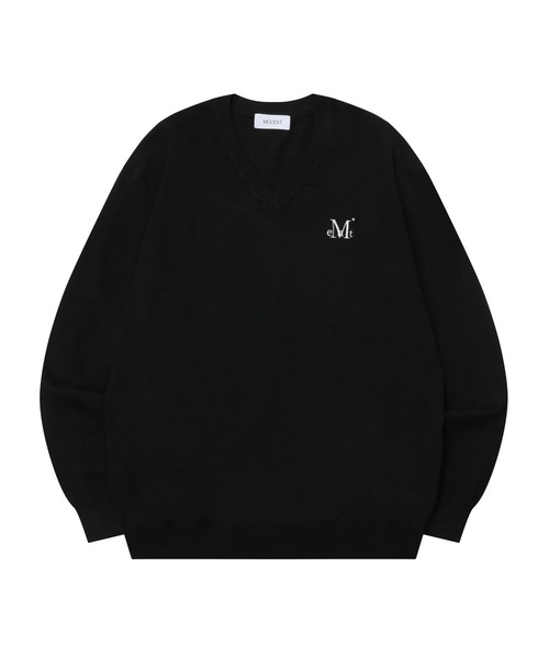 エバーグリーン Vネックニット 男女共用 (2カラー)