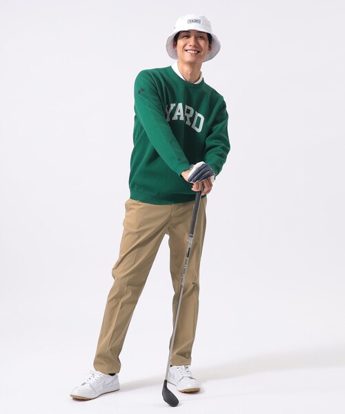 BEAMS GOLF（ビームスゴルフ）の「〈MEN〉ORANGE LABEL / YARD ジャカード ニット（ニット/セーター・メンズ・グリーン/ブラック・S/M/L/XL）」の17枚目の写真