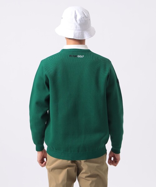 BEAMS GOLF（ビームスゴルフ）の「〈MEN〉ORANGE LABEL / YARD ジャカード ニット（ニット/セーター・メンズ・グリーン/ブラック・S/M/L/XL）」の14枚目の写真