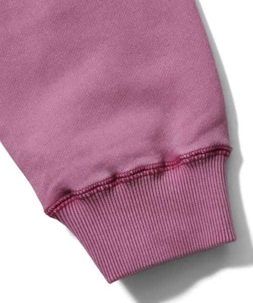 X-girl（エックスガール）の「PIGMENT DYED SCRIPT LOGO COMPACT ZIP UP SWEAT HOODIE（パーカー・レディース・ブラック/ピンク/グレー・S/M）」の12枚目の写真