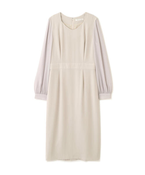 PINKY&DIANNE（ピンキーアンドダイアン）の「◆ダイヤモンドネックコンビワンピース（ワンピース・レディース・ベージュ/ネイビー・36/38）」の8枚目の写真