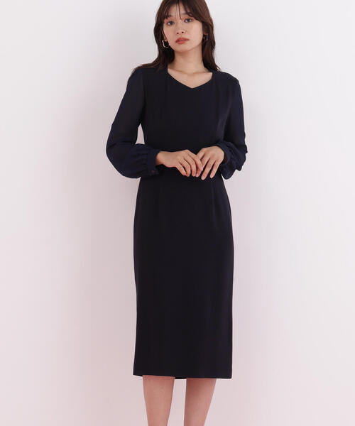 PINKY&DIANNE（ピンキーアンドダイアン）の「◆ダイヤモンドネックコンビワンピース（ワンピース・レディース・ベージュ/ネイビー・36/38）」の17枚目の写真