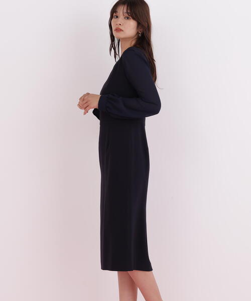 PINKY&DIANNE（ピンキーアンドダイアン）の「◆ダイヤモンドネックコンビワンピース（ワンピース・レディース・ベージュ/ネイビー・36/38）」の18枚目の写真