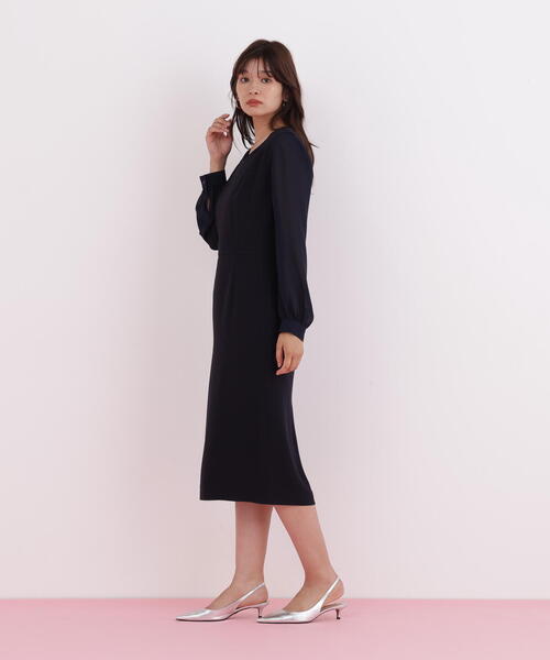 PINKY&DIANNE（ピンキーアンドダイアン）の「◆ダイヤモンドネックコンビワンピース（ワンピース・レディース・ベージュ/ネイビー・36/38）」の20枚目の写真