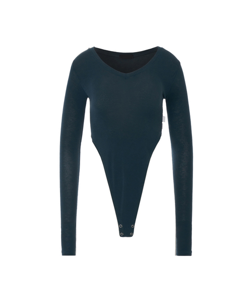 A.R.U(エイアールユー)の「V BODY SUIT(Tシャツ/カットソー・レディース・ホワイト/アッシュグレー/ブラック/ダークグリーン/ブラウン/レッド・FREE)」の5枚目の写真
