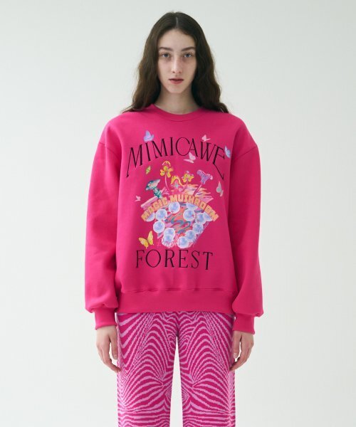 MIMICAWE(ミミカウィ)の「MAGIC FOREST SWEAT SHIRTS/MAGENTA PINK(スウェット・レディース・その他・FREE)」の1枚目の写真