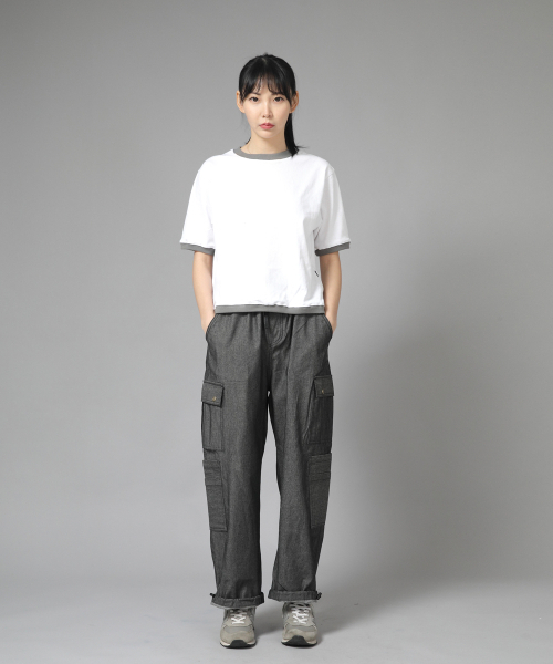 SAINTCREW(セントクルー)の「ダブルカーゴストリングジョガーパンツ DCJ-338 デニムグレーブラック(デニムパンツ・メンズ・その他・MEDIUM/LARGE/X-LARGE)」の6枚目の写真