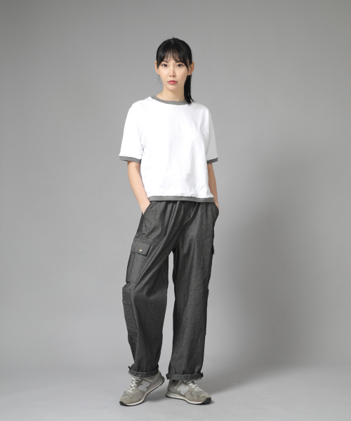 SAINTCREW(セントクルー)の「ダブルカーゴストリングジョガーパンツ DCJ-338 デニムグレーブラック(デニムパンツ・メンズ・その他・MEDIUM/LARGE/X-LARGE)」の7枚目の写真