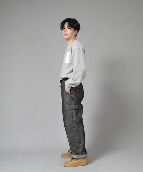 SAINTCREW(セントクルー)の「ダブルカーゴストリングジョガーパンツ DCJ-338 デニムグレーブラック(デニムパンツ・メンズ・その他・MEDIUM/LARGE/X-LARGE)」の10枚目の写真