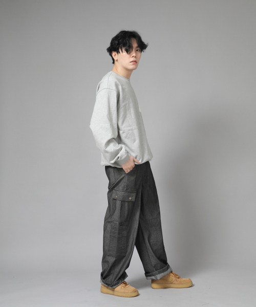 SAINTCREW(セントクルー)の「ダブルカーゴストリングジョガーパンツ DCJ-338 デニムグレーブラック(デニムパンツ・メンズ・その他・MEDIUM/LARGE/X-LARGE)」の11枚目の写真