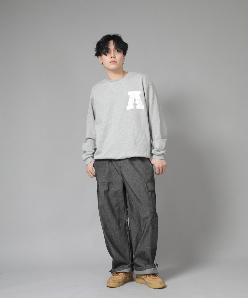 SAINTCREW(セントクルー)の「ダブルカーゴストリングジョガーパンツ DCJ-338 デニムグレーブラック(デニムパンツ・メンズ・その他・MEDIUM/LARGE/X-LARGE)」の12枚目の写真
