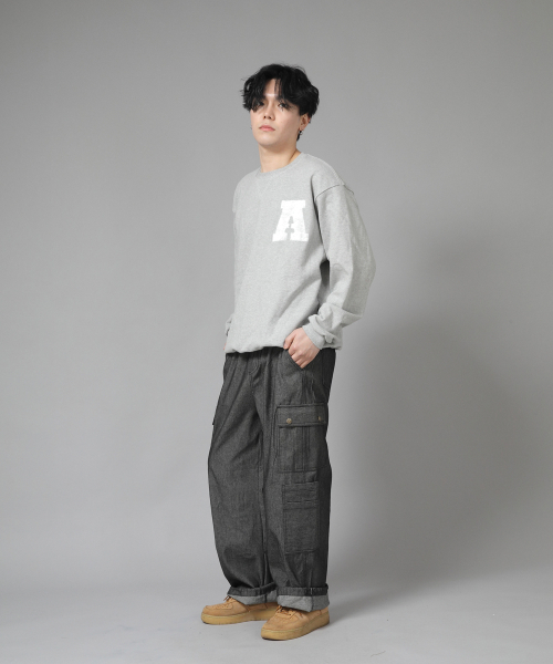 SAINTCREW(セントクルー)の「ダブルカーゴストリングジョガーパンツ DCJ-338 デニムグレーブラック(デニムパンツ・メンズ・その他・MEDIUM/LARGE/X-LARGE)」の13枚目の写真