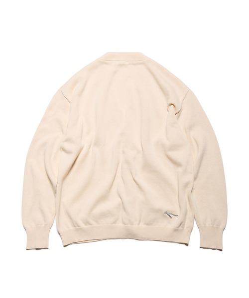 uniform experiment(ユニフォームエクスペリメント)の「MIDDLE GAUGE KNIT CARDIGAN(カーディガン/ボレロ・メンズ・アイボリー/インディゴブルー・2/3/1/4/5)」の8枚目の写真