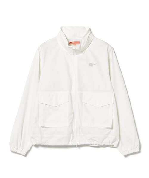 BEAMS GOLF（ビームスゴルフ）の「ORANGE LABEL / フード付き スタンドカラーブルゾン（撥水）．（ブルゾン・レディース・ホワイト/ベージュ・SMALL/MEDIUM/LARGE）」の14枚目の写真