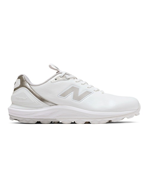 New Balance Golf(ニューバランスゴルフ)の「【GOLF】Fresh Foam X 2500 v5 SL(スニーカー・メンズ・ホワイト×シルバー/グレー・23.5cm/24.5cm/25.5cm/26.5cm/27.5cm/28.5cm/29.0cm/23.0cm/24.0cm/25.0cm/26.0cm/27.0cm/28.0cm)」の2枚目の写真
