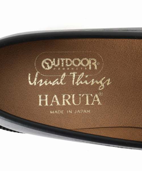 OUTDOOR PRODUCTS(アウトドアプロダクツ)の「HARUTA×OUTDOOR PRODUCT 別注 タッセルローファー(ローファー・レディース・ブラック・22.5cm/23cm/23.5cm/24cm/24.5cm/25cm)」の4枚目の写真