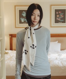 FUULLY STUDIO（フーリィーステューディオ）の「フラワードットナロースカーフ（バンダナ/スカーフ）」