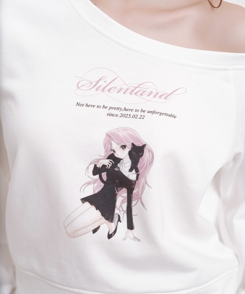 silent(and)(サイレントアンド)の「Sassy Cat Sweat(スウェット・レディース・ホワイト・FREE)」の15枚目の写真