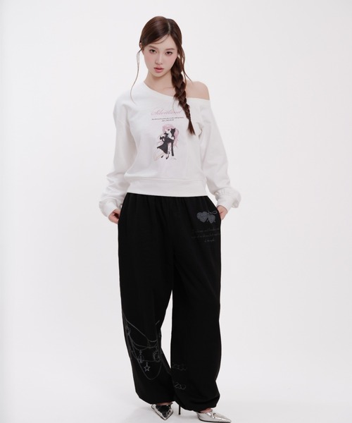 silent(and)(サイレントアンド)の「Sassy Cat Sweat(スウェット・レディース・ホワイト・FREE)」の8枚目の写真