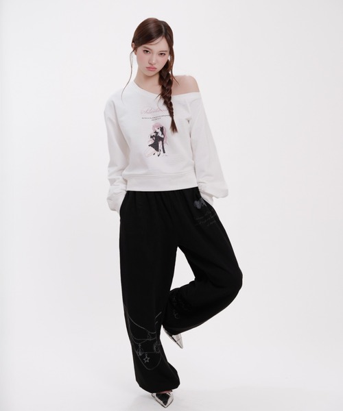silent(and)(サイレントアンド)の「Sassy Cat Sweat(スウェット・レディース・ホワイト・FREE)」の9枚目の写真
