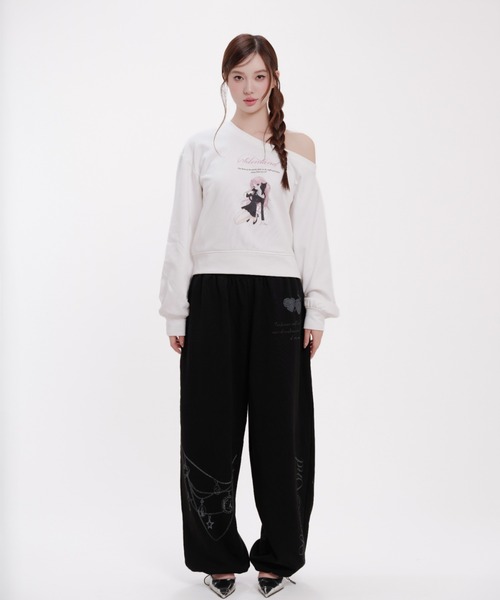 silent(and)(サイレントアンド)の「Sassy Cat Sweat(スウェット・レディース・ホワイト・FREE)」の12枚目の写真