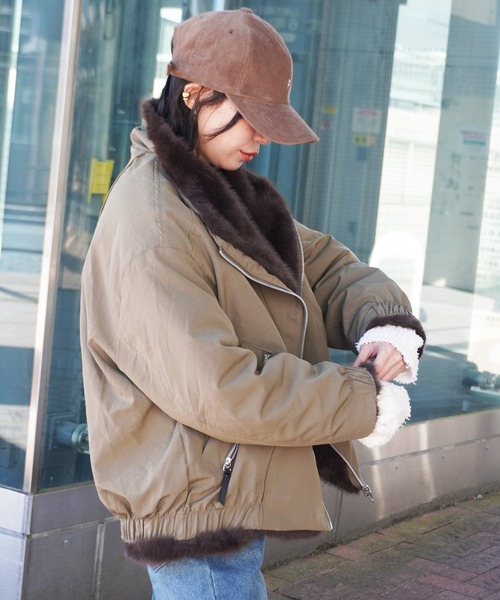 gossara（ゴサラ）の「エコファーコンビモッズBZ（ブルゾン）」 - WEAR