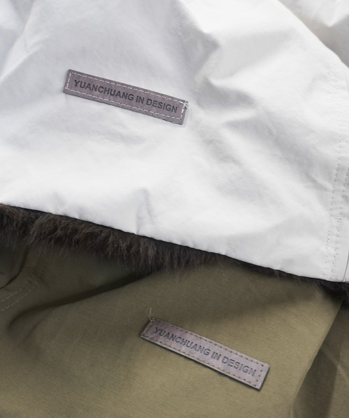 gossara（ゴサラ）の「エコファーコンビモッズBZ（ブルゾン・レディース・アイボリー/カーキ・FREE）」の8枚目の写真