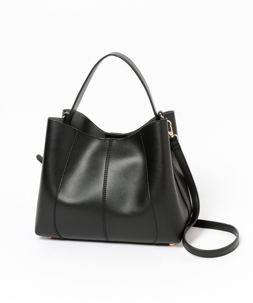 Andemiu（アンデミュウ）の「キリカエワンショルダー639653（トートバッグ・レディース・ブラック/アイボリー/チョコ・FREE）」の8枚目の写真