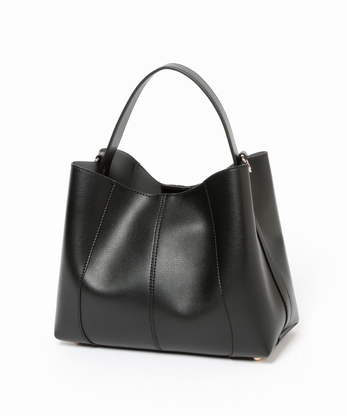 Andemiu（アンデミュウ）の「キリカエワンショルダー639653（トートバッグ・レディース・ブラック/アイボリー/チョコ・FREE）」の10枚目の写真