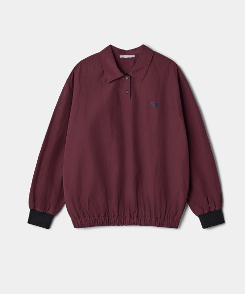 PO8(ピーオーエイト)の「STORM8 NYLON TOP - WINE(ポロシャツ・レディース・ワイン・MEDIUM/LARGE)」の2枚目の写真