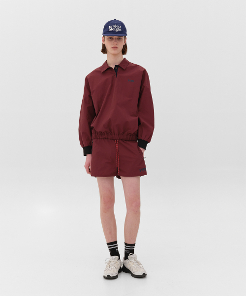 PO8(ピーオーエイト)の「STORM8 NYLON TOP - WINE(ポロシャツ・レディース・ワイン・MEDIUM/LARGE)」の5枚目の写真