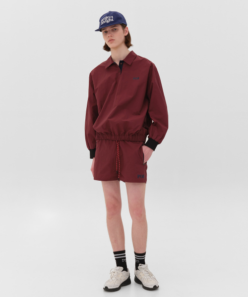 PO8(ピーオーエイト)の「STORM8 NYLON TOP - WINE(ポロシャツ・レディース・ワイン・MEDIUM/LARGE)」の6枚目の写真