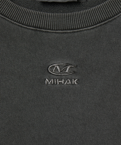 MIHAK(ミハク)の「ピグメントダイングオーバーサイズスウェットシャツ (チャコール)(スウェット・メンズ・その他・1/2/3)」の12枚目の写真