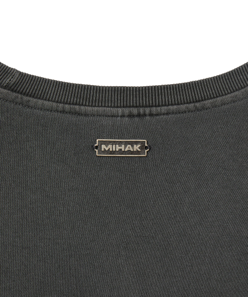 MIHAK(ミハク)の「ピグメントダイングオーバーサイズスウェットシャツ (チャコール)(スウェット・メンズ・その他・1/2/3)」の13枚目の写真