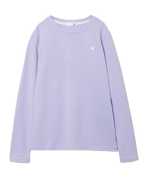 le coq sportif(ルコックスポルティフ)の「リサイクルポリエステル長袖Tシャツ(Tシャツ/カットソー・レディース・ネイビー/パープル/ホワイト/ピンク/ブラック/グレー・L/M/XL/S)」の5枚目の写真