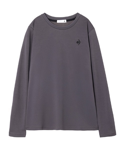 le coq sportif(ルコックスポルティフ)の「リサイクルポリエステル長袖Tシャツ(Tシャツ/カットソー・レディース・ネイビー/パープル/ホワイト/ピンク/ブラック/グレー・L/M/XL/S)」の3枚目の写真