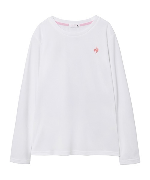 le coq sportif(ルコックスポルティフ)の「リサイクルポリエステル長袖Tシャツ(Tシャツ/カットソー・レディース・ネイビー/パープル/ホワイト/ピンク/ブラック/グレー・L/M/XL/S)」の2枚目の写真