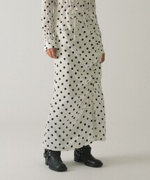 Ray BEAMS | ドット サテン フリル スカート(スカート)